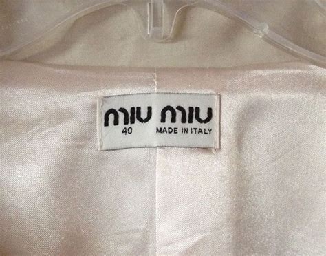 miu miu label tag|what size is a miu.